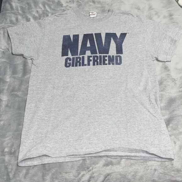 Navy girlfriend TShirt  - Picture 1 of 3
